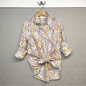 L Old Navy Ditzy Floral Button Down Shirt